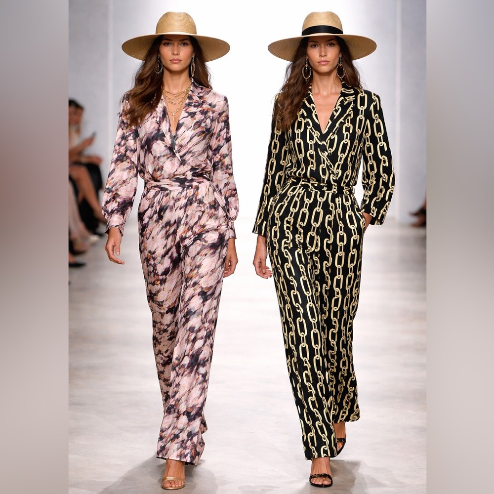 Set- rich flowy fabric